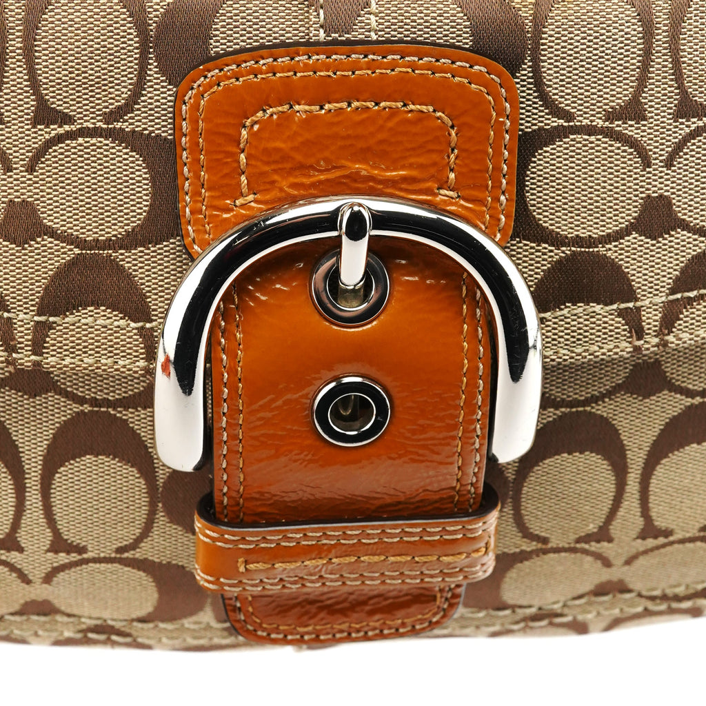F13113 Beige Signature Soho Shoulder Bag