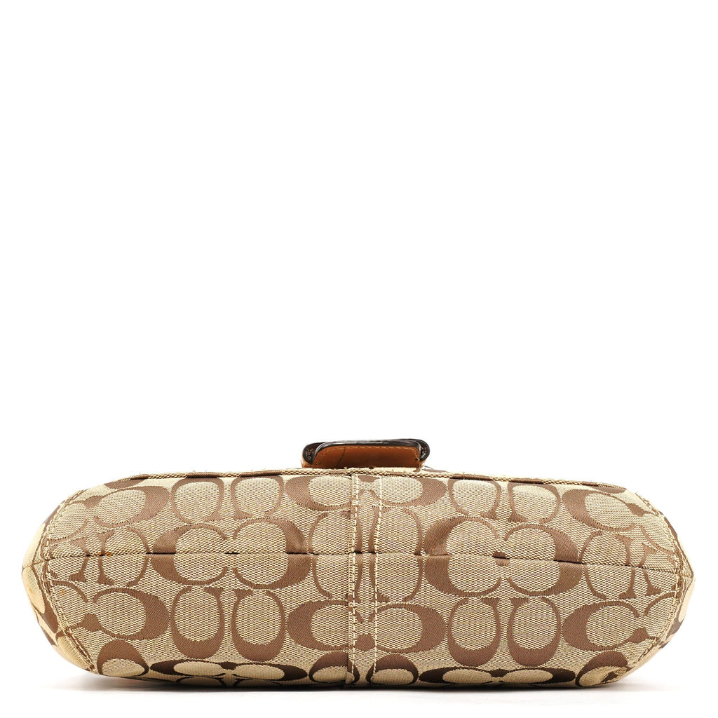 F13113 Beige Signature Soho Shoulder Bag