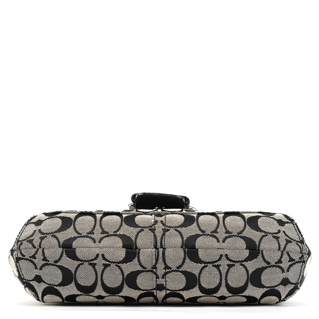 F13113 Grey Black Signature Soho Shoulder Bag