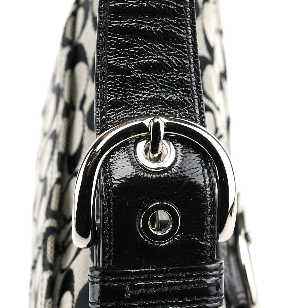 F13113 Grey Black Signature Soho Shoulder Bag