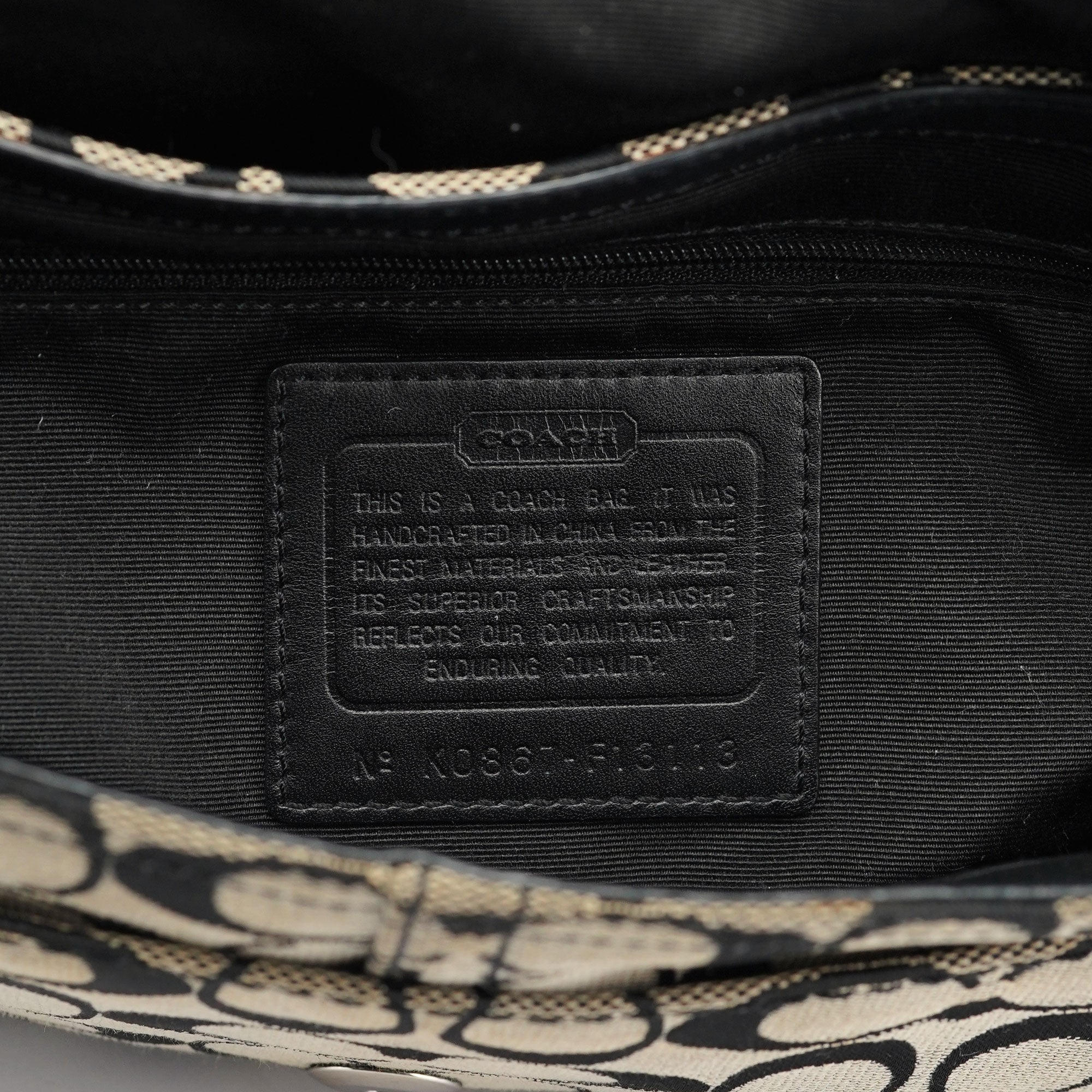 F13113 Grey Black Soho Shoulder Bag
