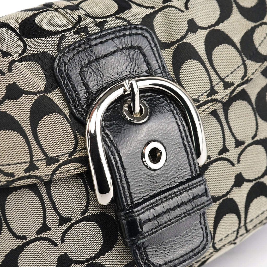 F13113 Grey Black Soho Shoulder Bag
