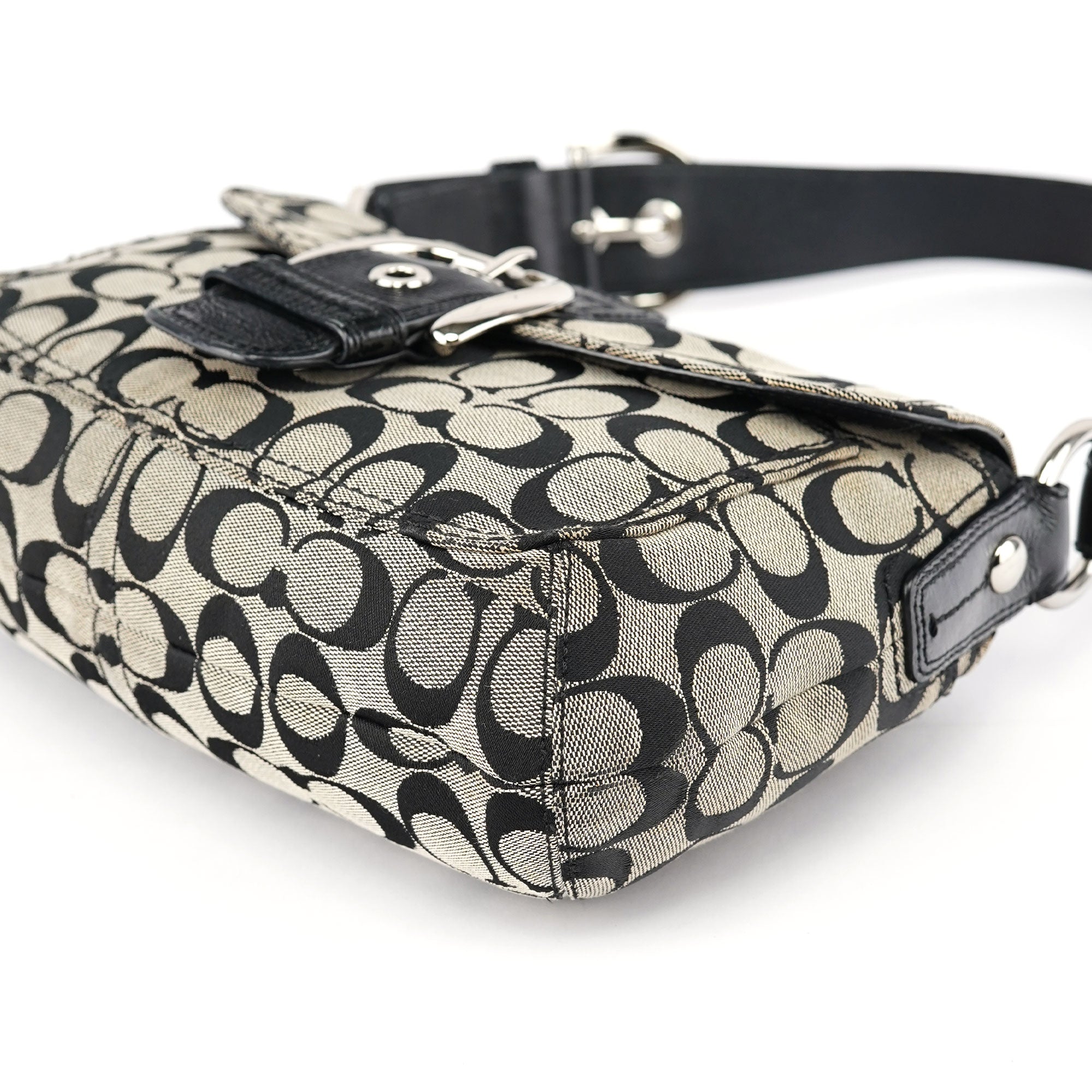 F13113 Grey Black Soho Shoulder Bag