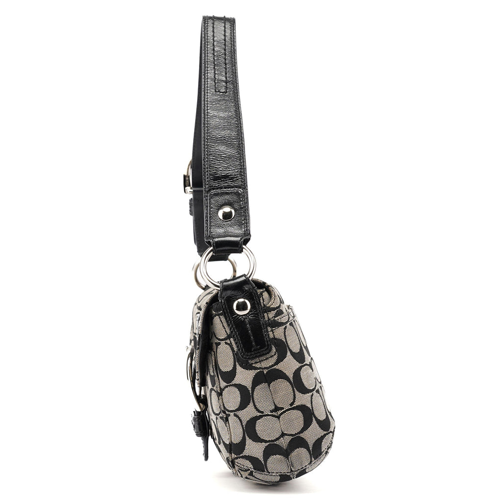 F13113 Grey Black Soho Shoulder Bag