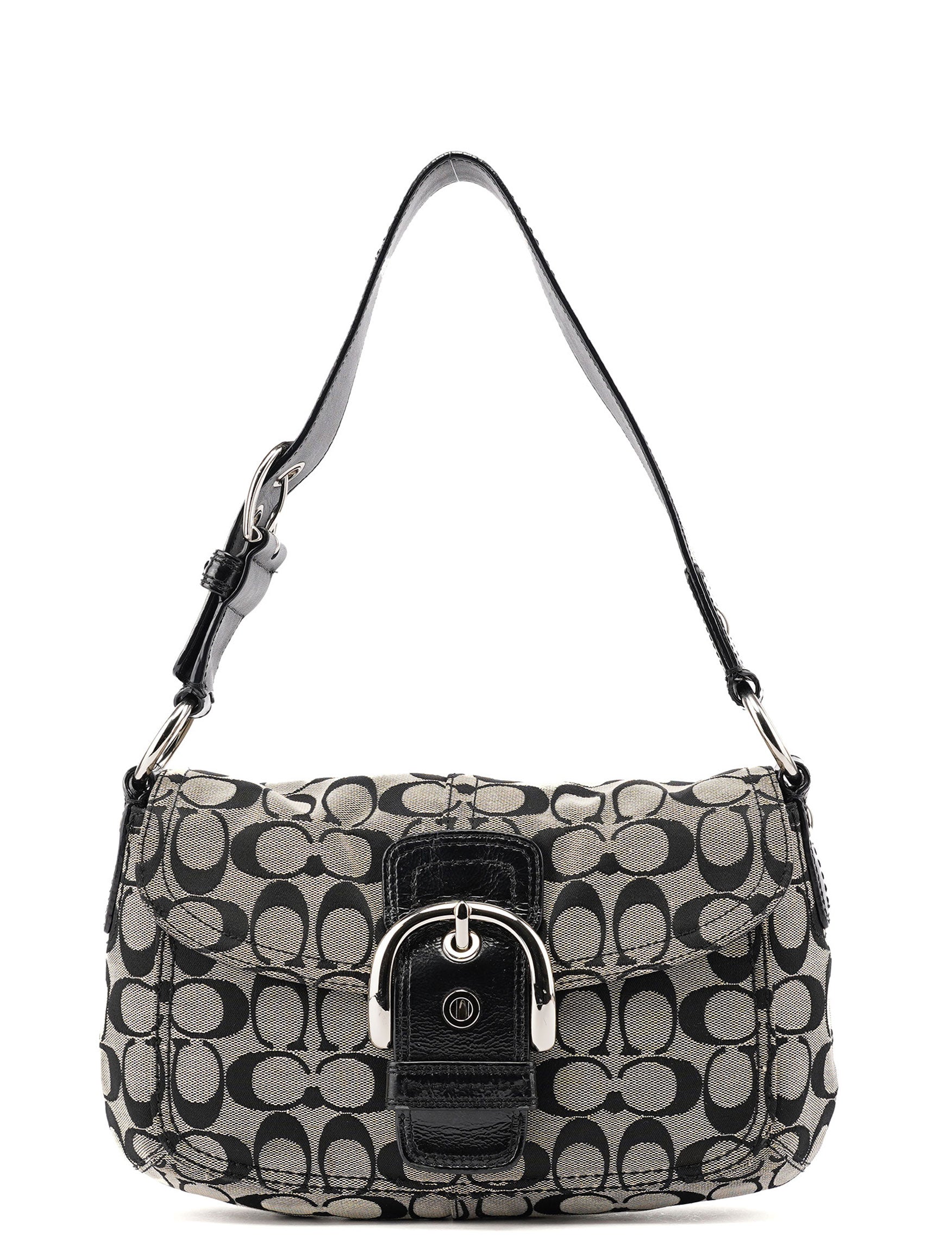 F13113 Grey Black Soho Shoulder Bag