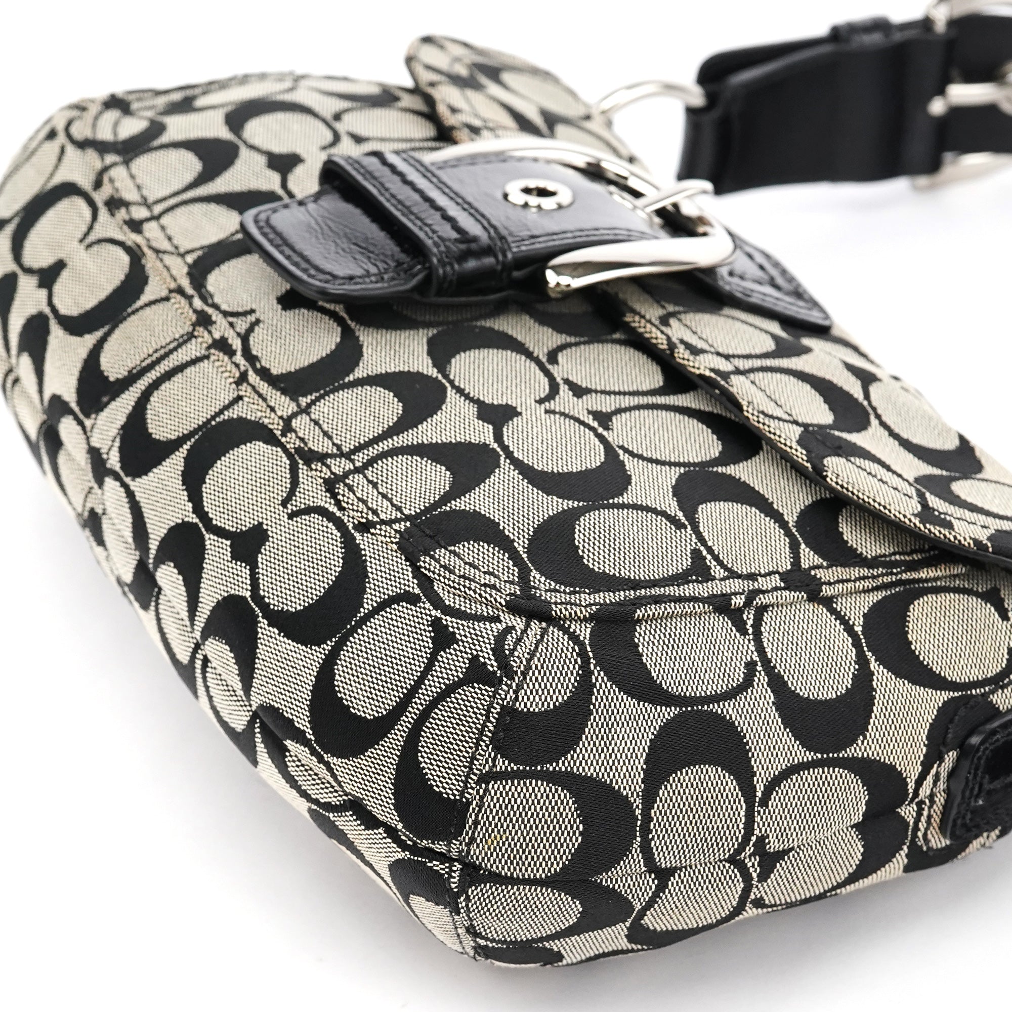 F13113 Grey Black Soho Shoulder Bag