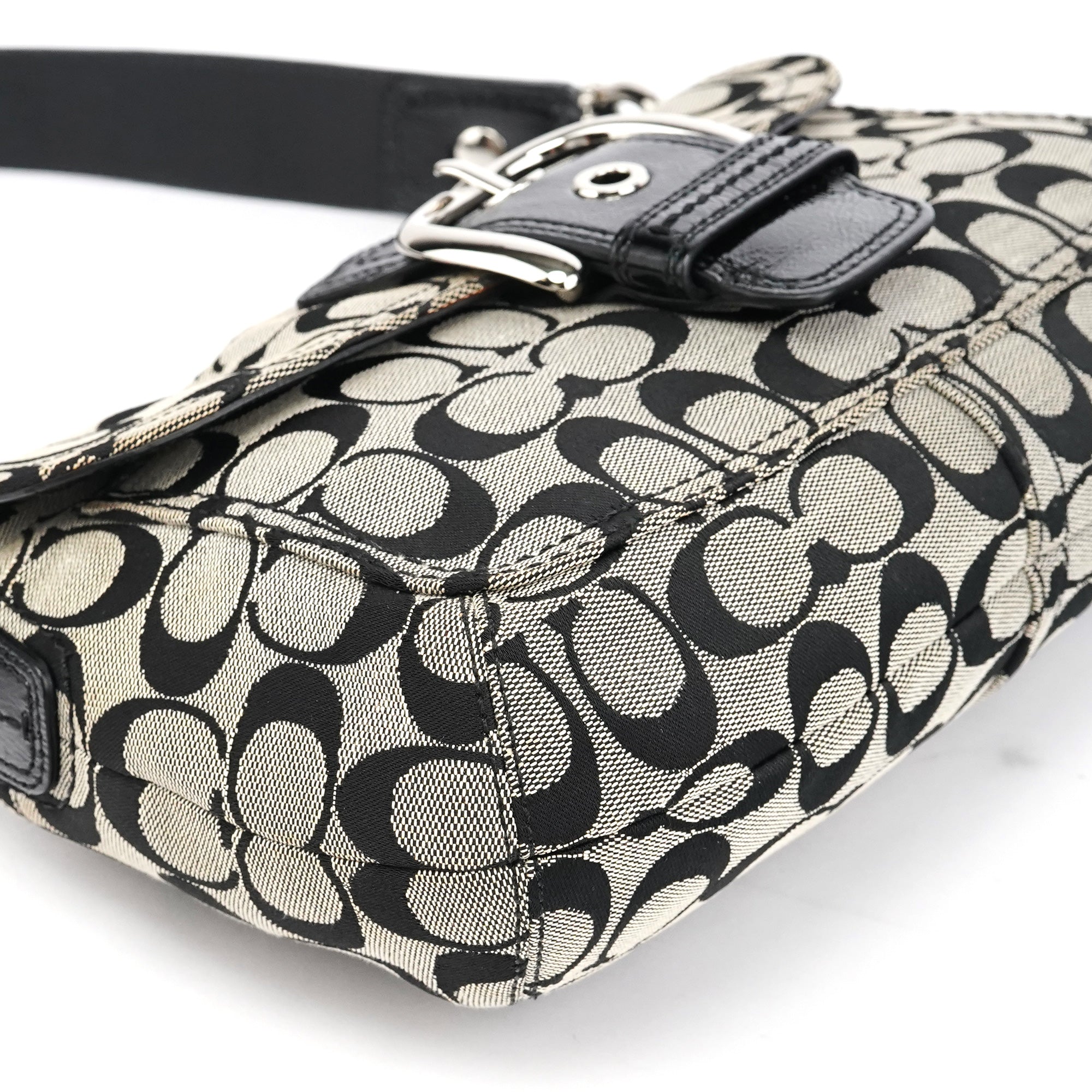 F13113 Grey Black Soho Shoulder Bag