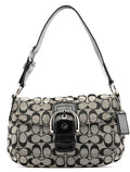 F13113 Grey Black Soho Shoulder Bag