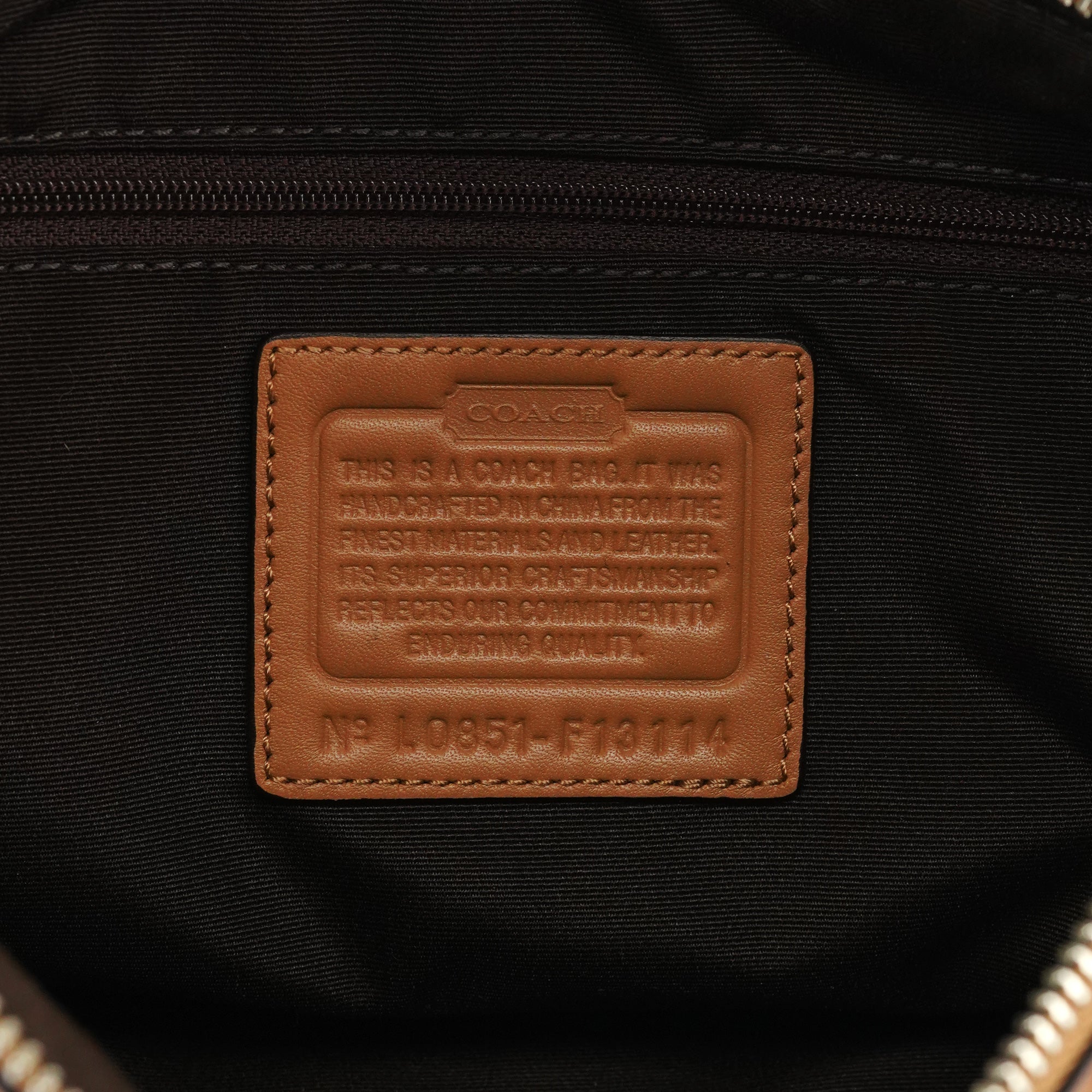 F13114 Beige Signature Soho Shoulder Bag