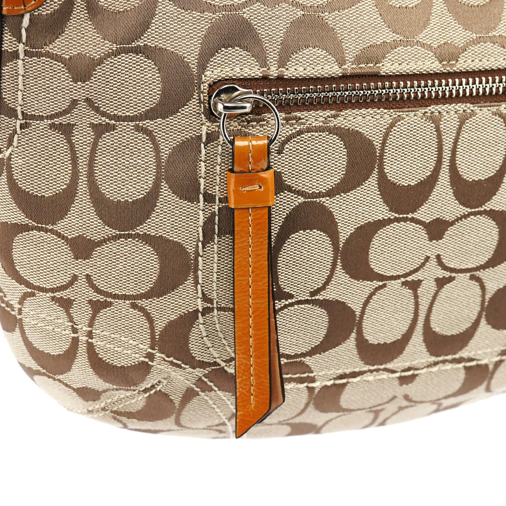 F13114 Beige Signature Soho Shoulder Bag