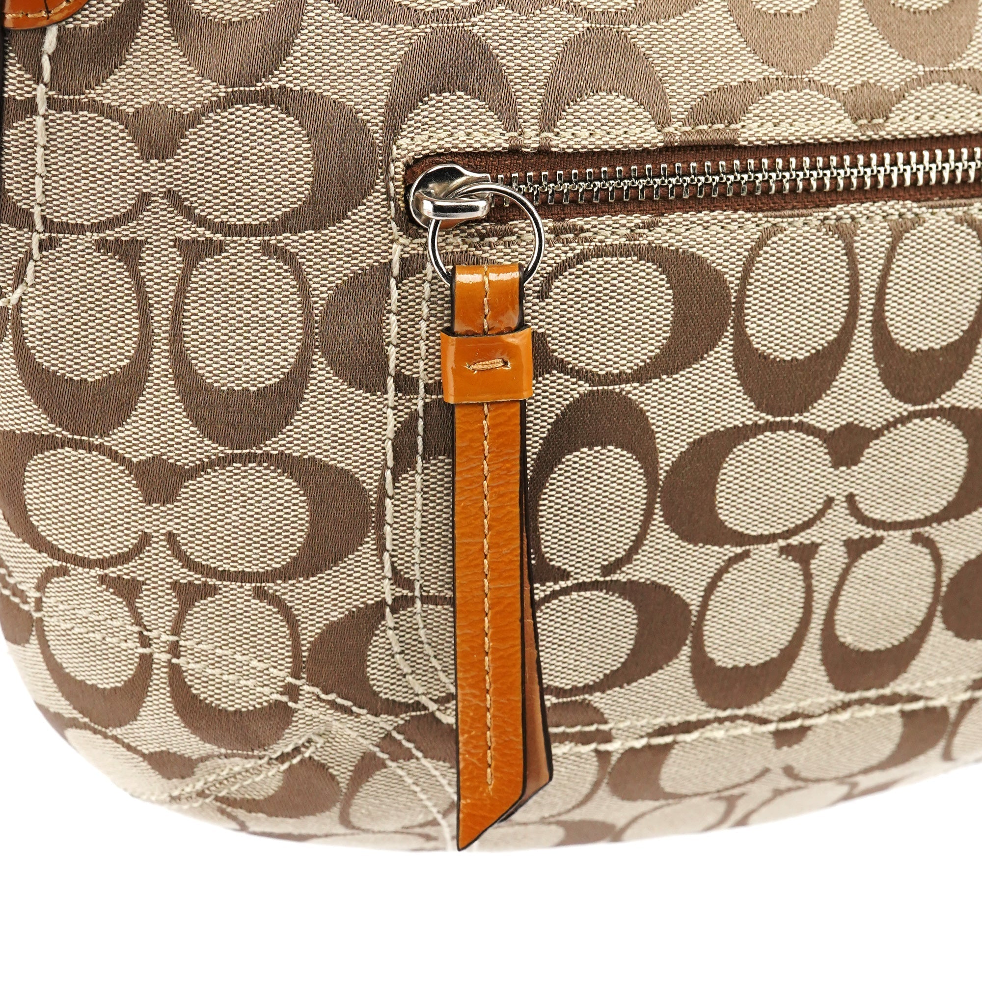 F13114 Beige Signature Soho Shoulder Bag