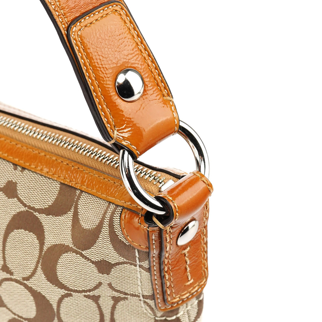 F13114 Beige Signature Soho Shoulder Bag