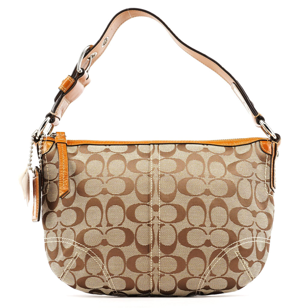 F13114 Beige Signature Soho Shoulder Bag