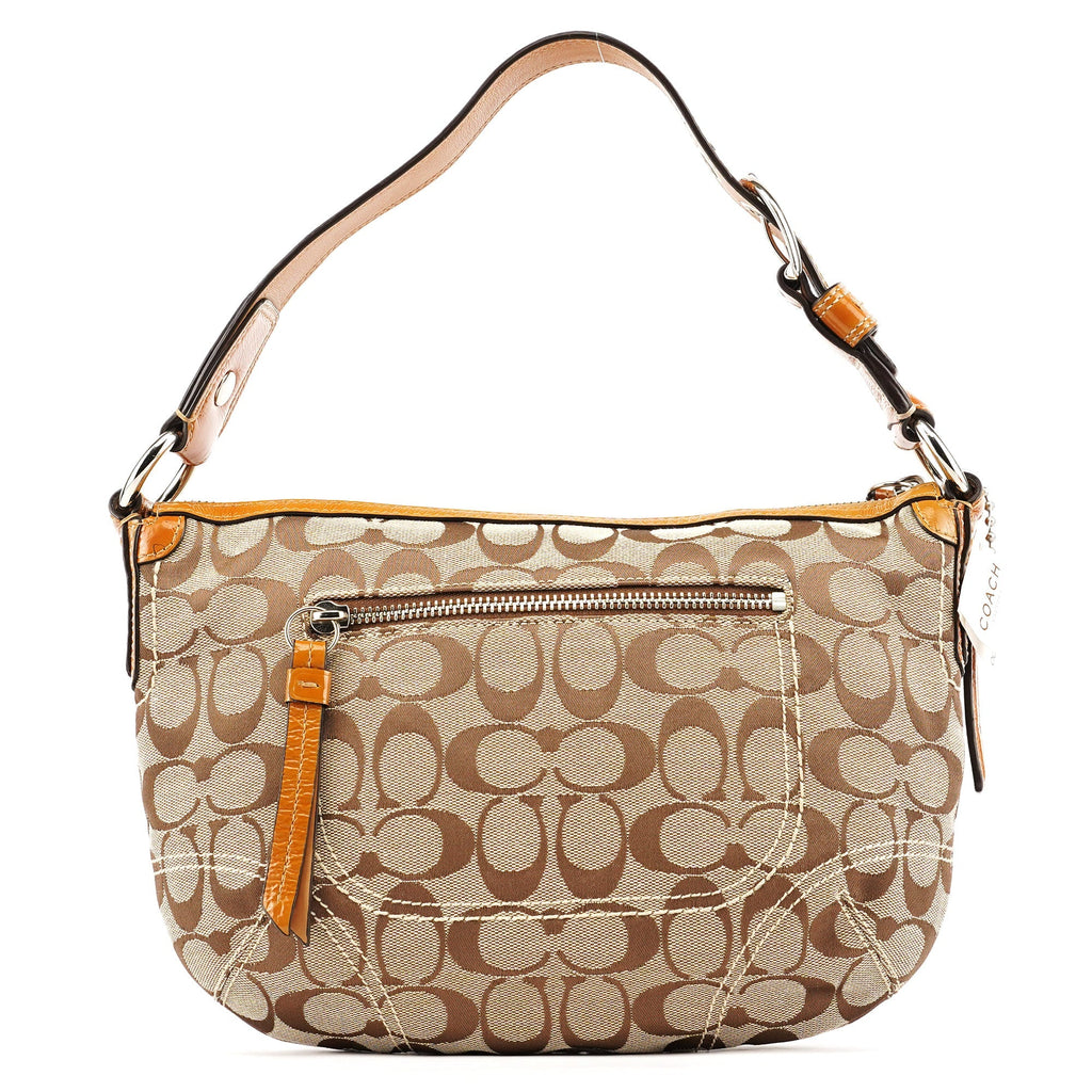 F13114 Beige Signature Soho Shoulder Bag