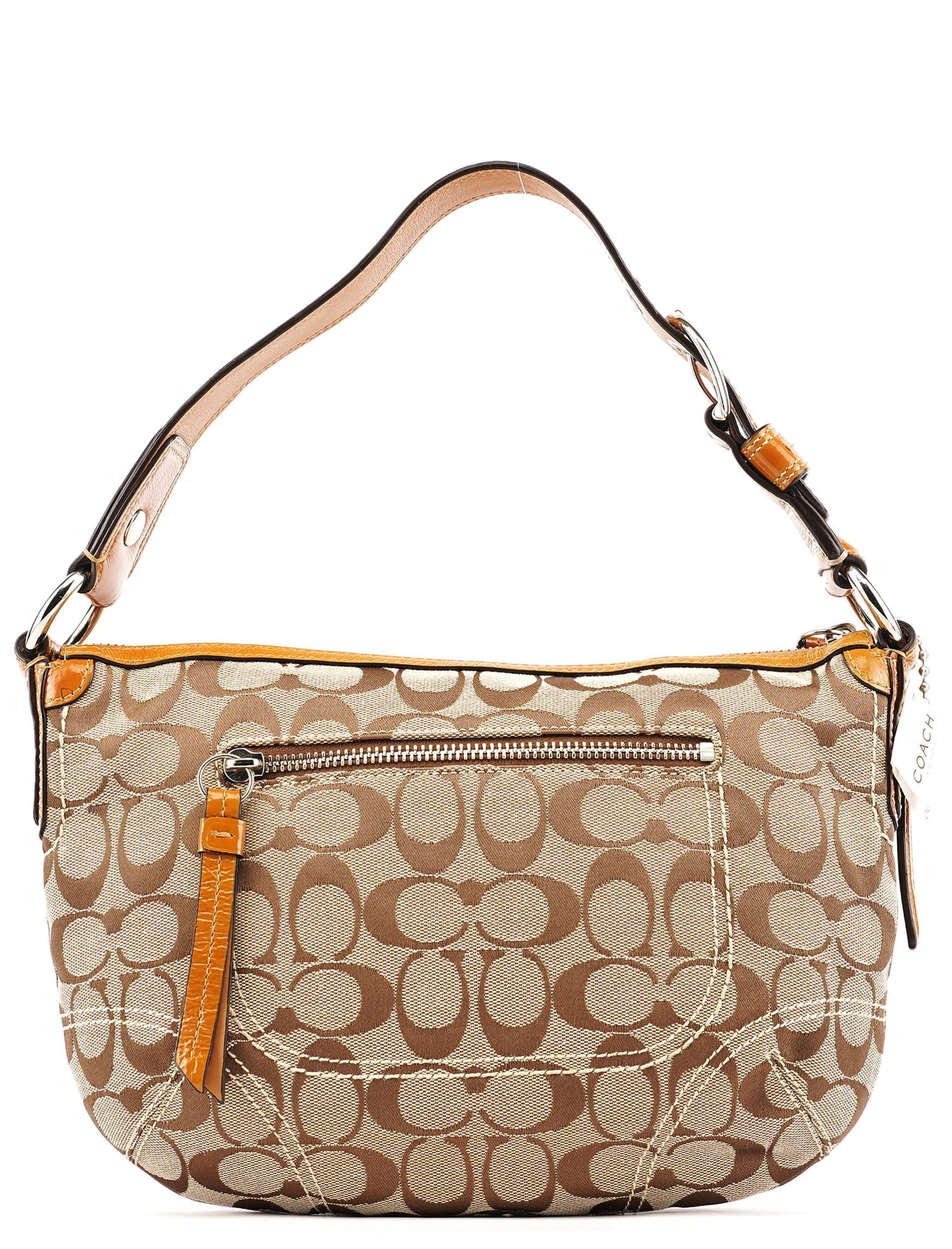F13114 Beige Signature Soho Shoulder Bag