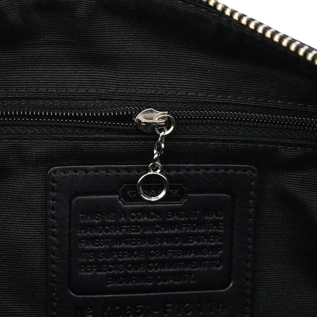 F13114 Grey Black Signature Soho Shoulder Bag