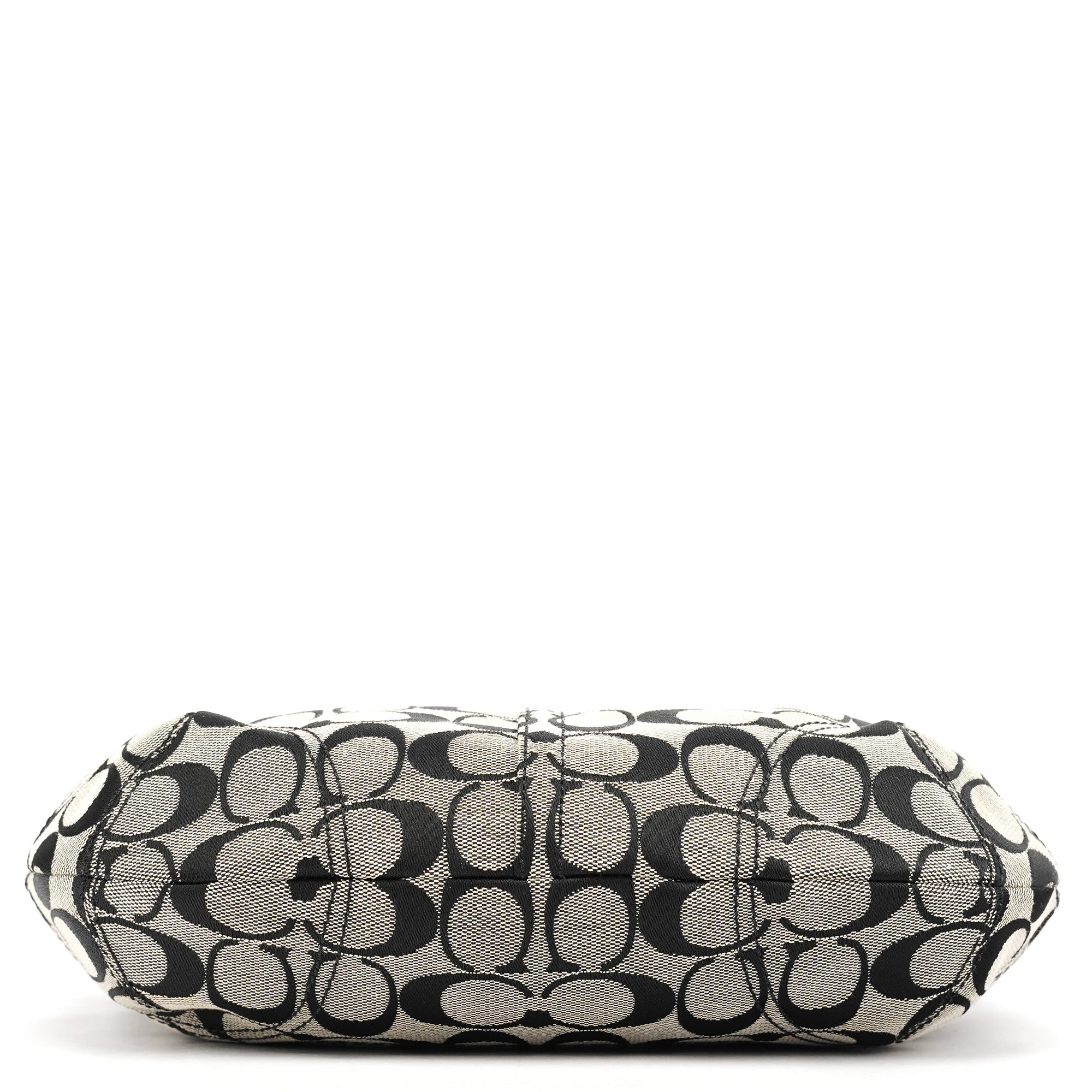 F13114 Grey Black Signature Soho Shoulder Bag