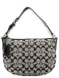 F13114 Grey Black Signature Soho Shoulder Bag