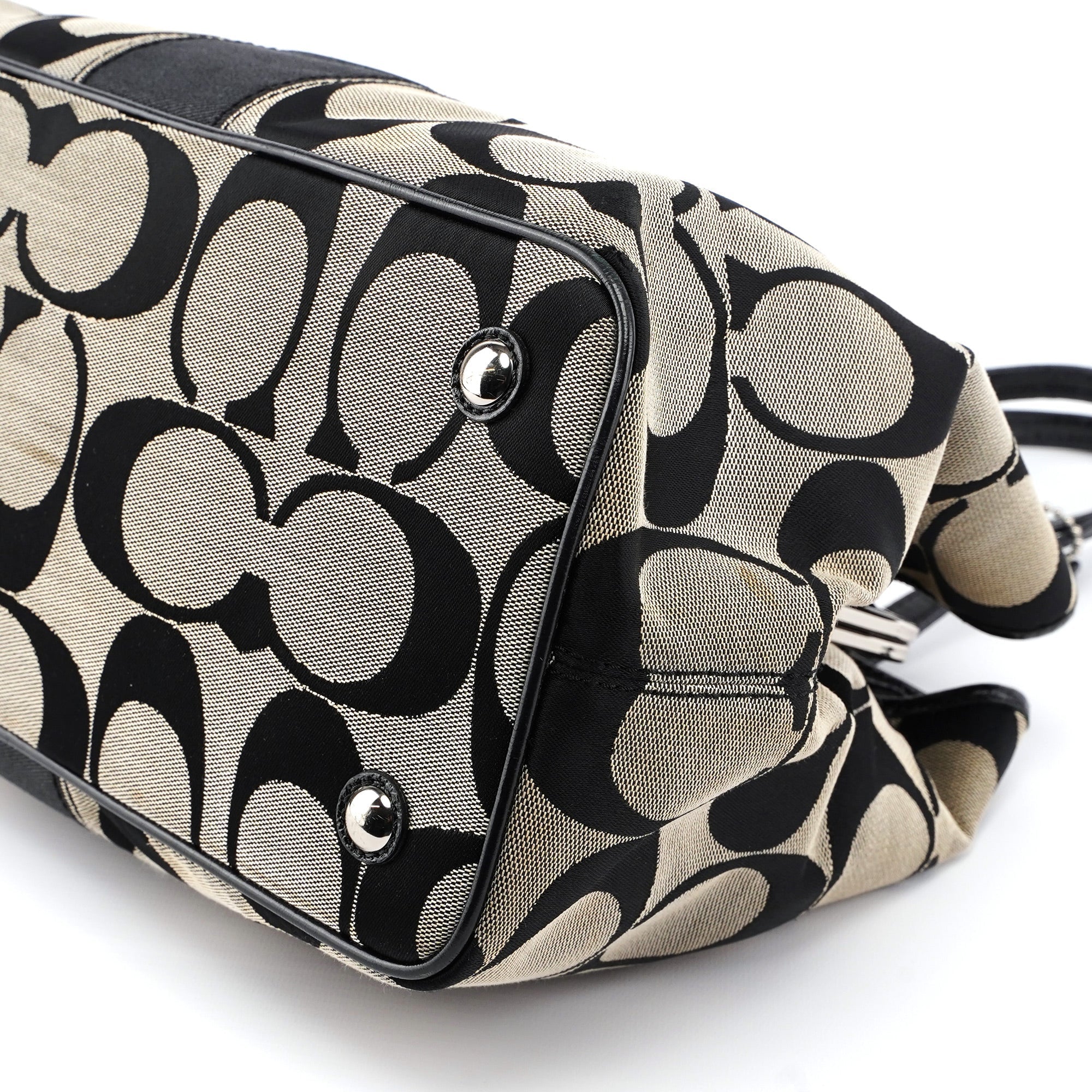 F13533 Grey Signature C Tote Bag