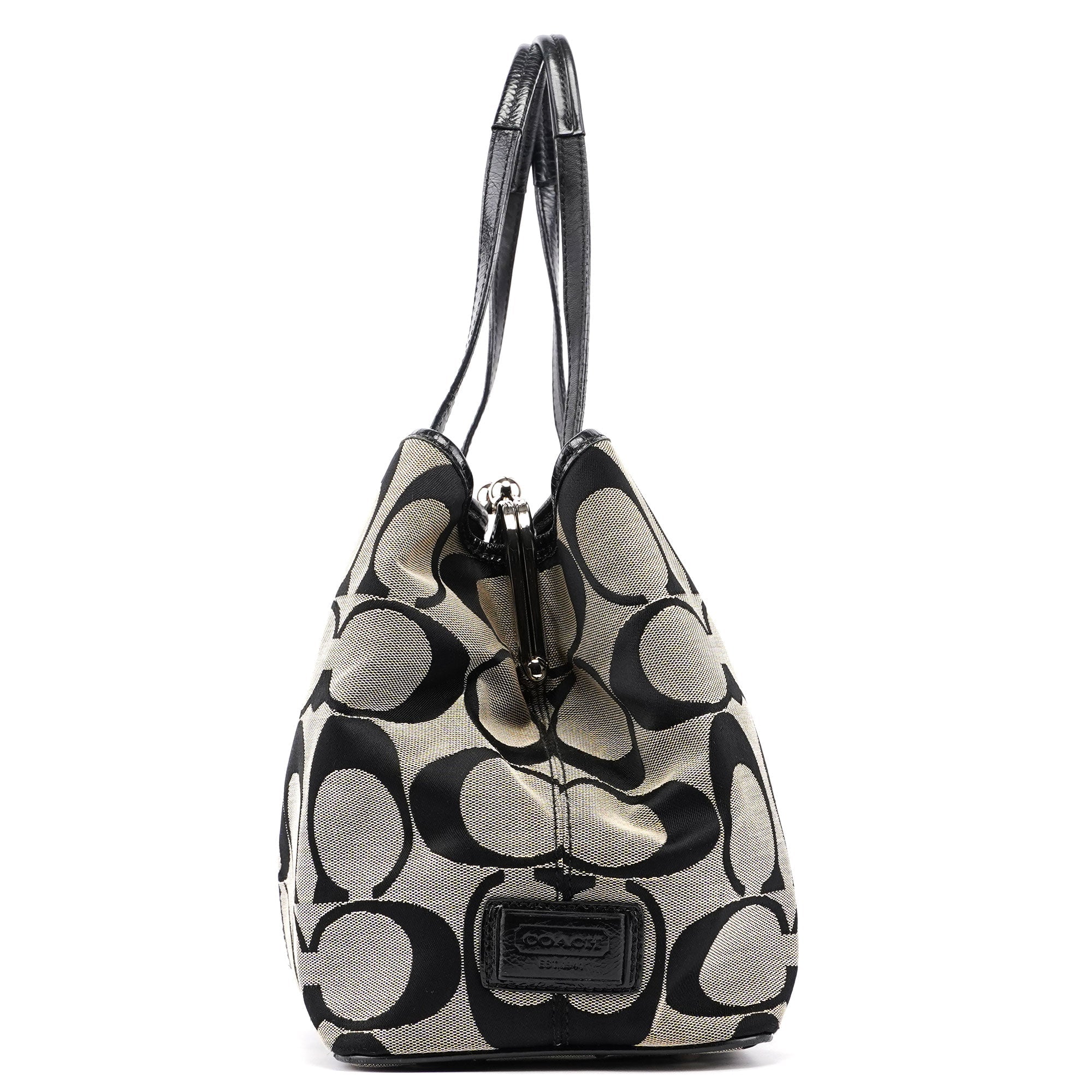 F13533 Grey Signature C Tote Bag