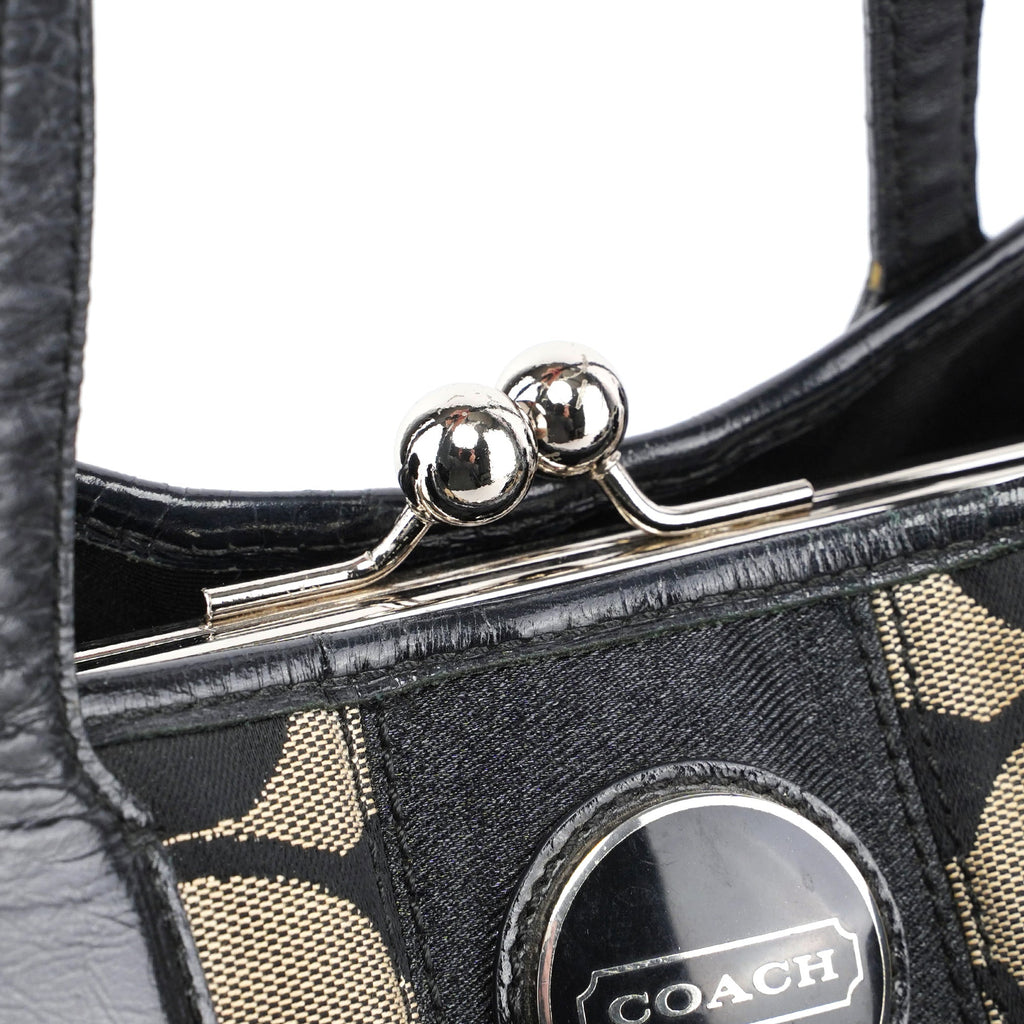 F13533 Grey Signature C Tote Bag