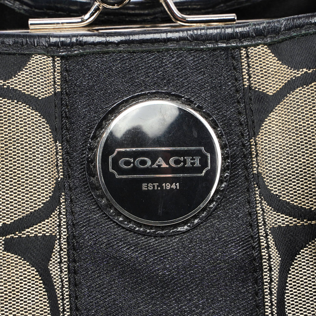 F13533 Grey Signature C Tote Bag