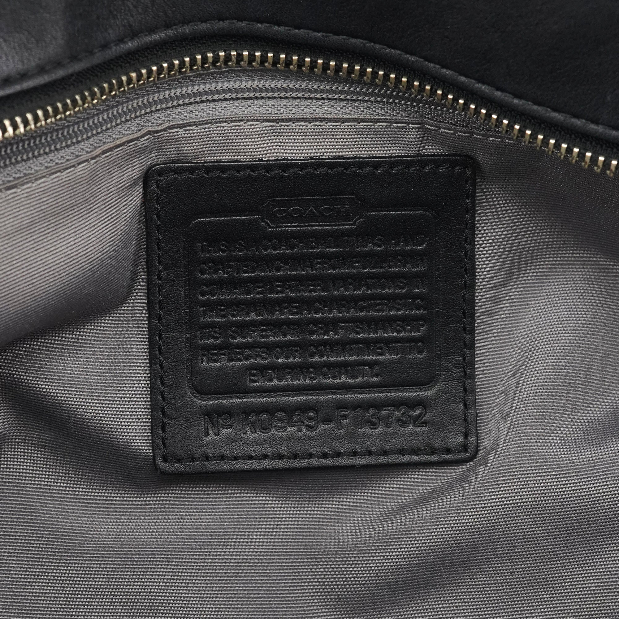 F13732 Black Leather Soho Tote Bag