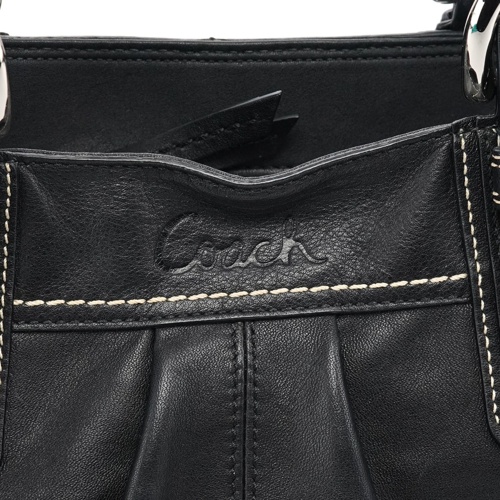 F13732 Black Leather Soho Tote Bag