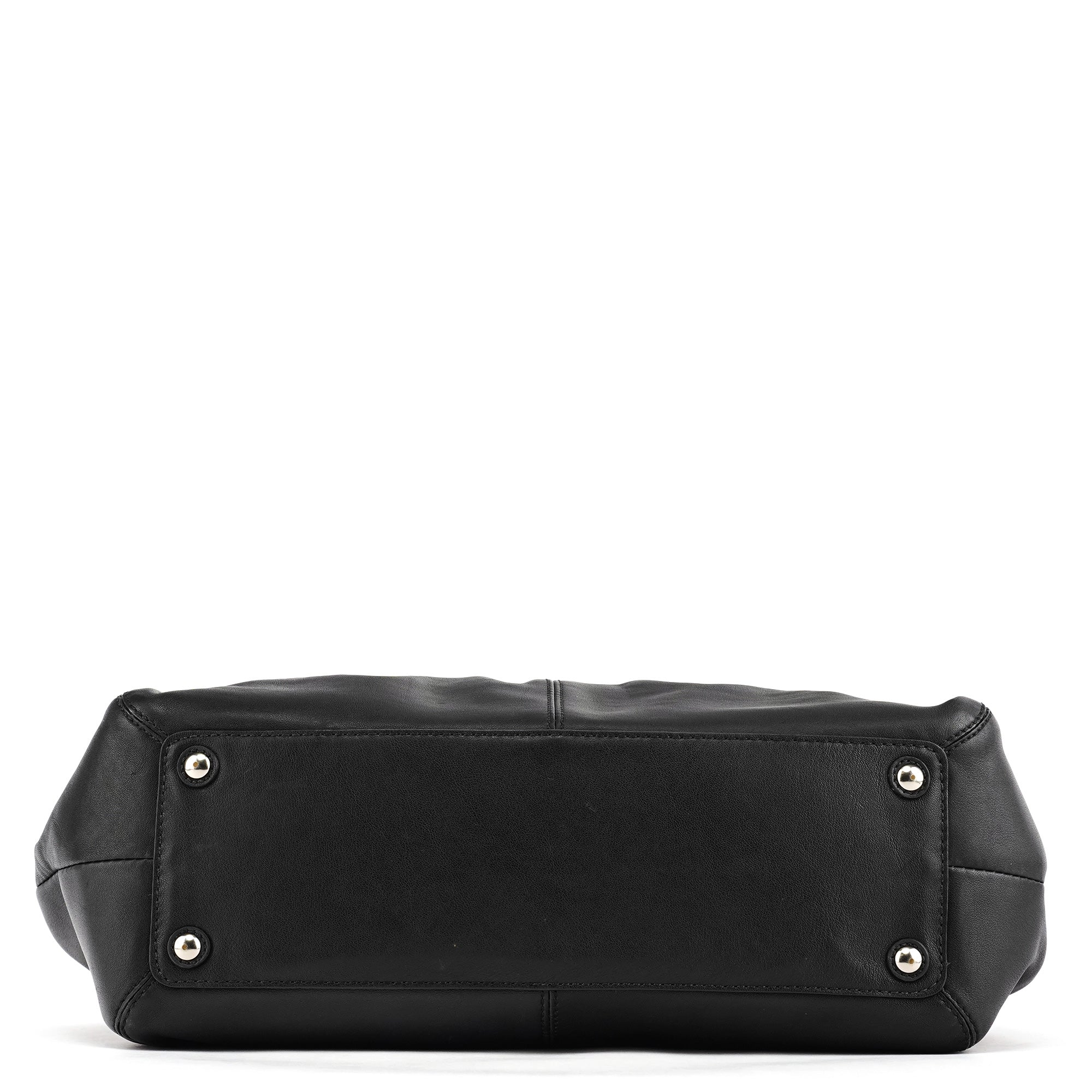 F13732 Black Leather Soho Tote Bag