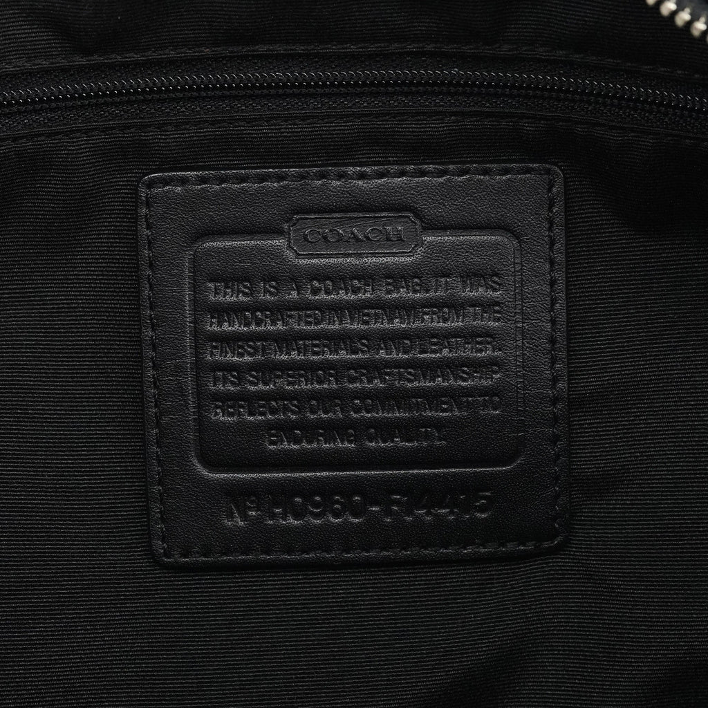 F14415 Black Signature Turnlock Tote Bag