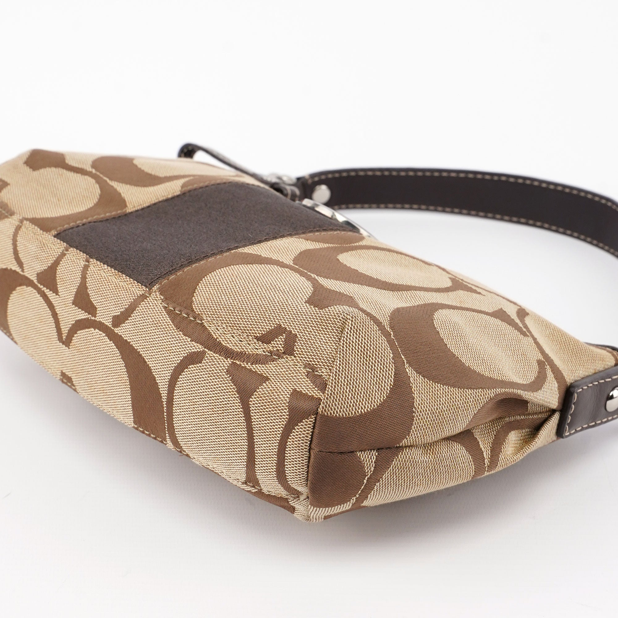 F15111 Beige Signature C 2-Way Shoulder Bag