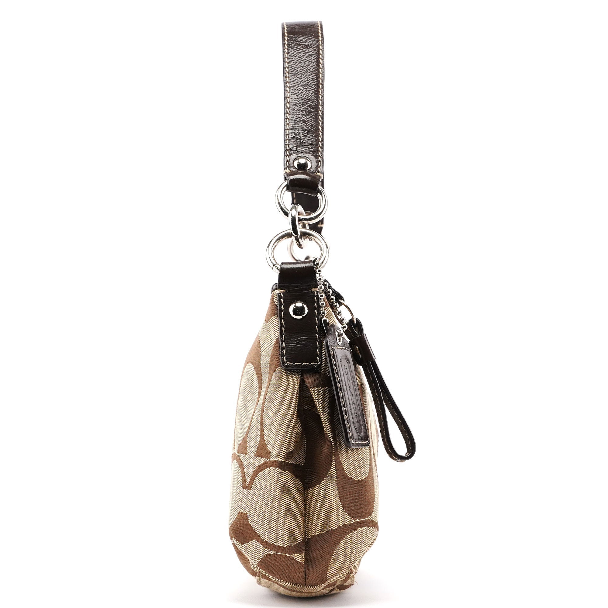 F15111 Beige Signature C 2-Way Shoulder Bag