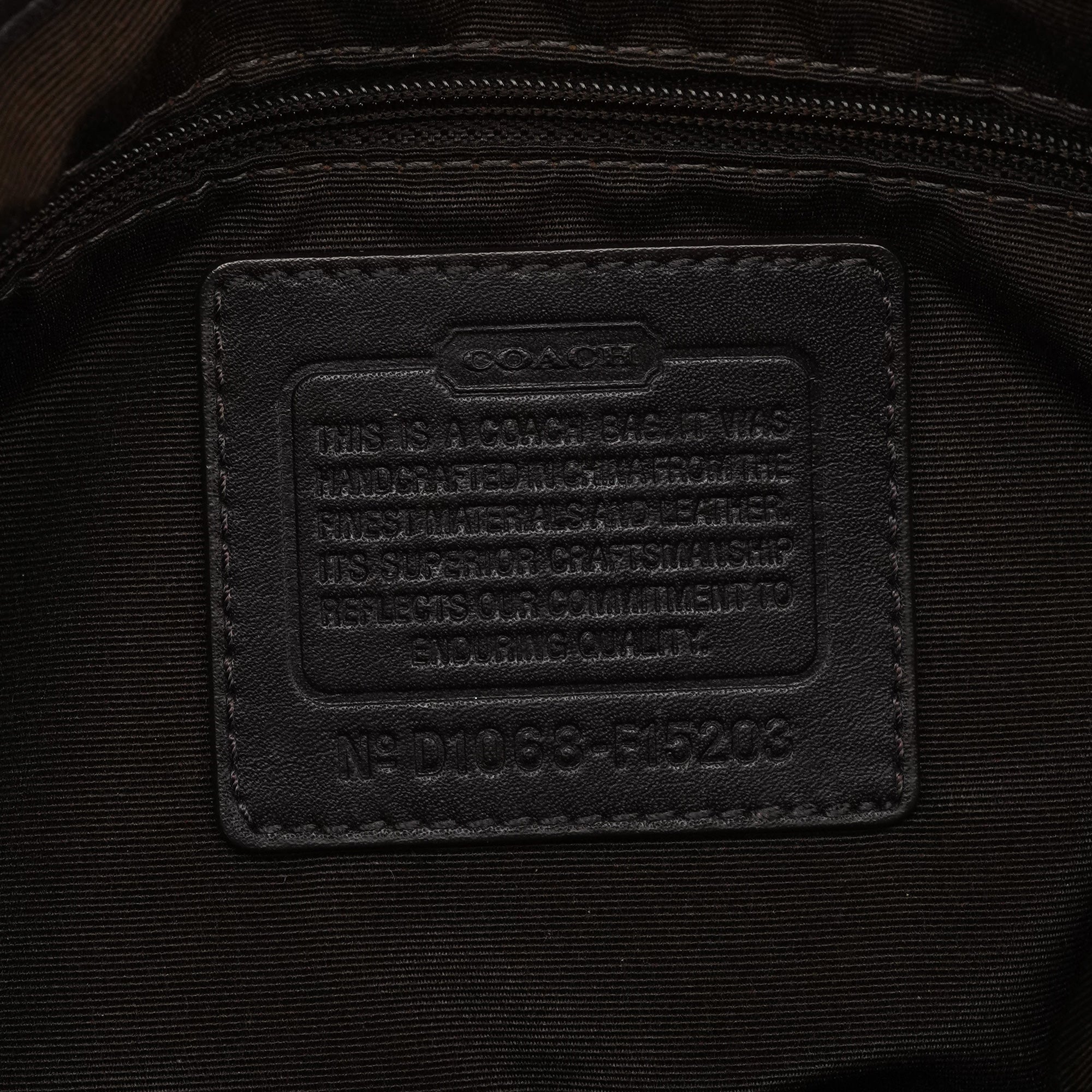 F15203 Beige Signature Soho Shoulder Bag