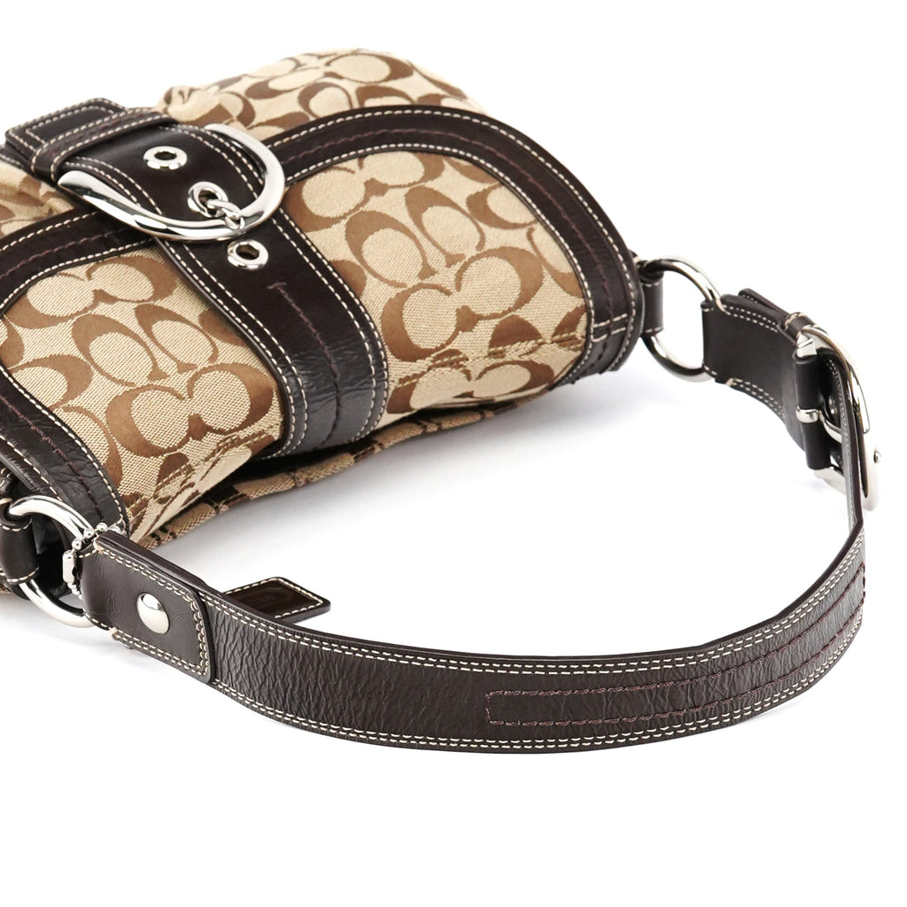 F15203 Beige Signature Soho Shoulder Bag