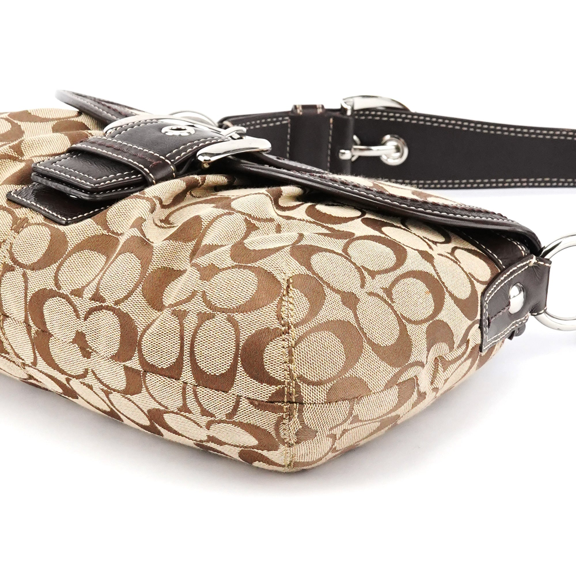 F15203 Beige Signature Soho Shoulder Bag