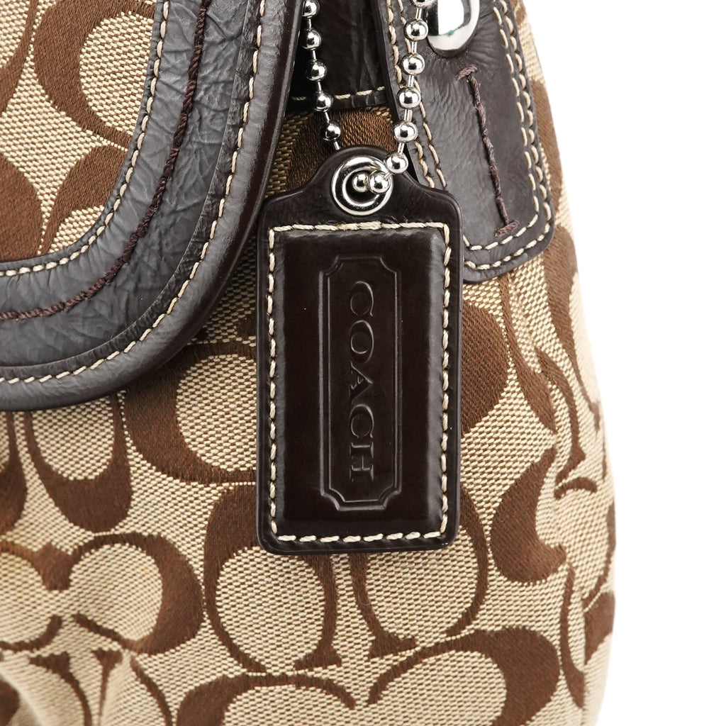 F15203 Beige Signature Soho Shoulder Bag