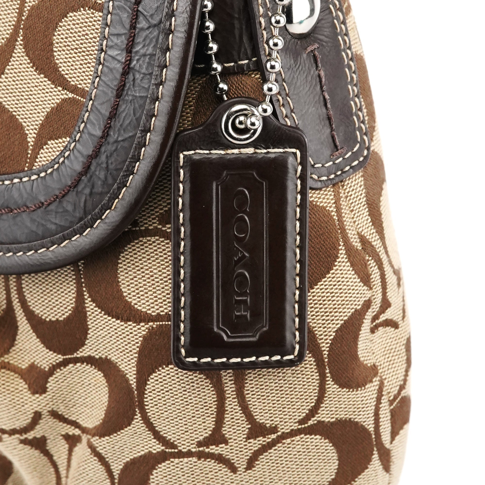 F15203 Beige Signature Soho Shoulder Bag