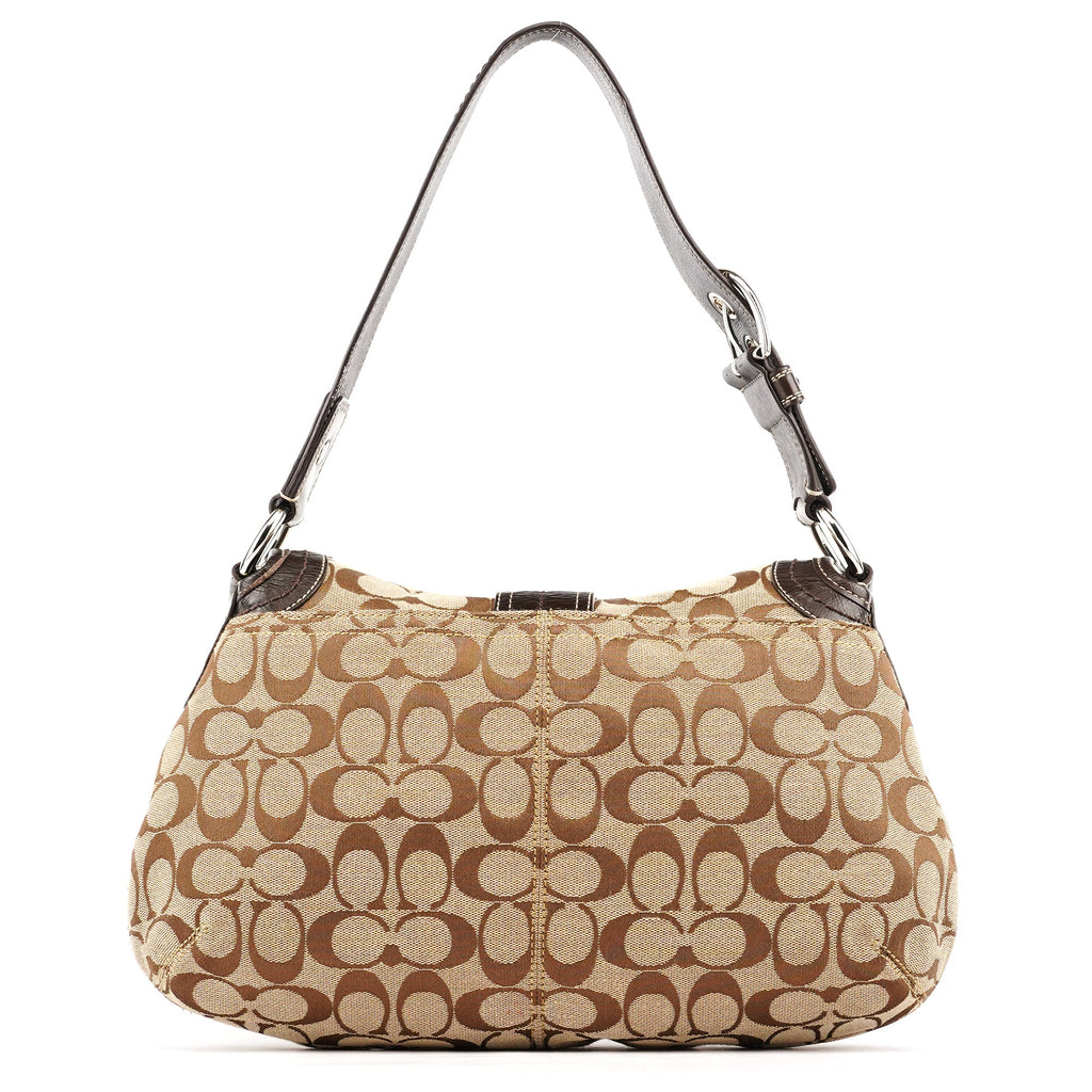F15203 Beige Signature Soho Shoulder Bag