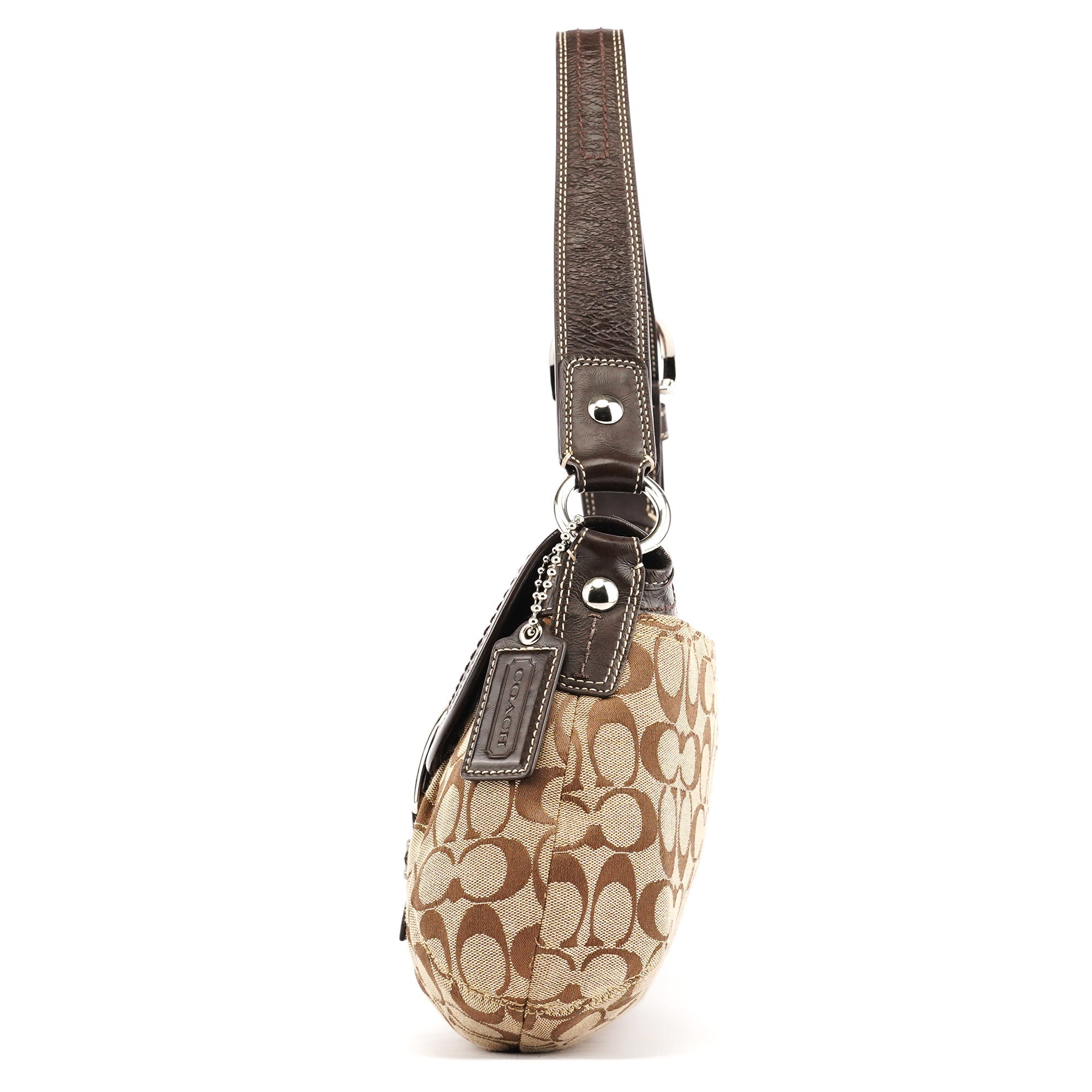 F15203 Beige Signature Soho Shoulder Bag