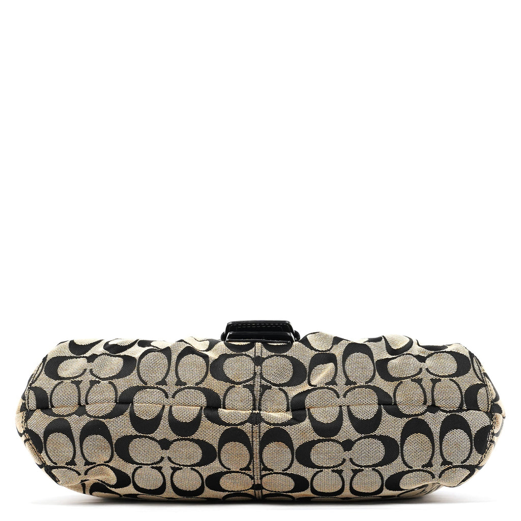F15203 Grey Black Signature Soho Shoulder Bag