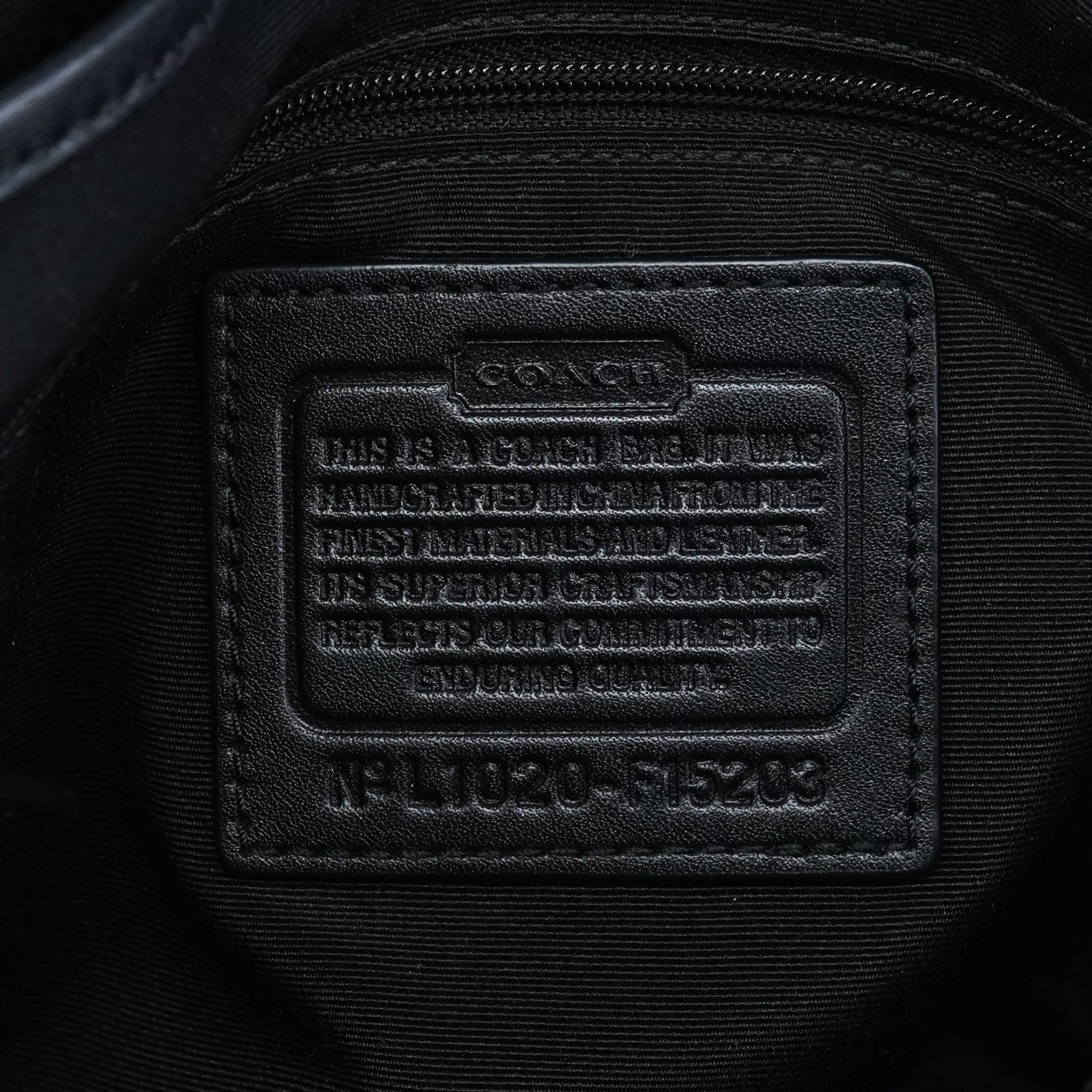 F15203 Grey Black Signature Soho Shoulder Bag
