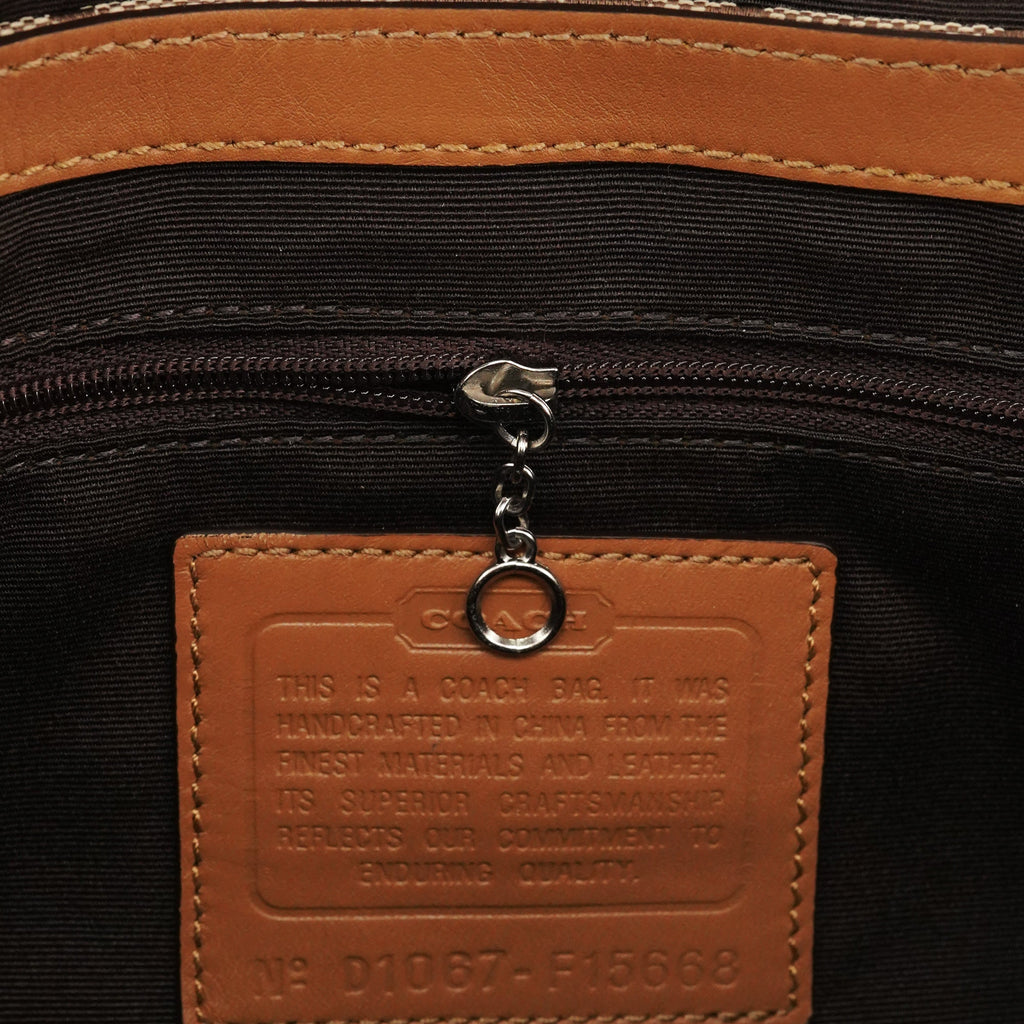 F15668 Beige Signature Soho Shoulder Bag