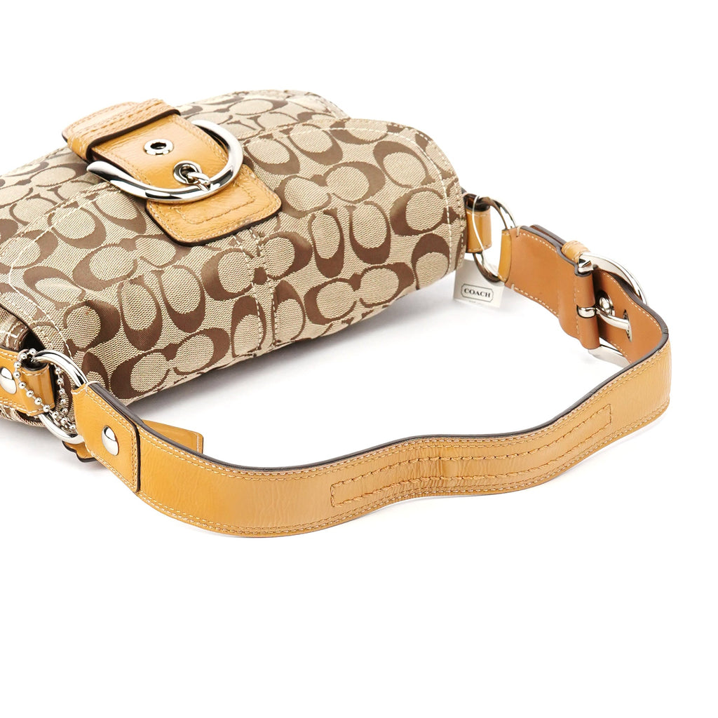 F15668 Beige Signature Soho Shoulder Bag