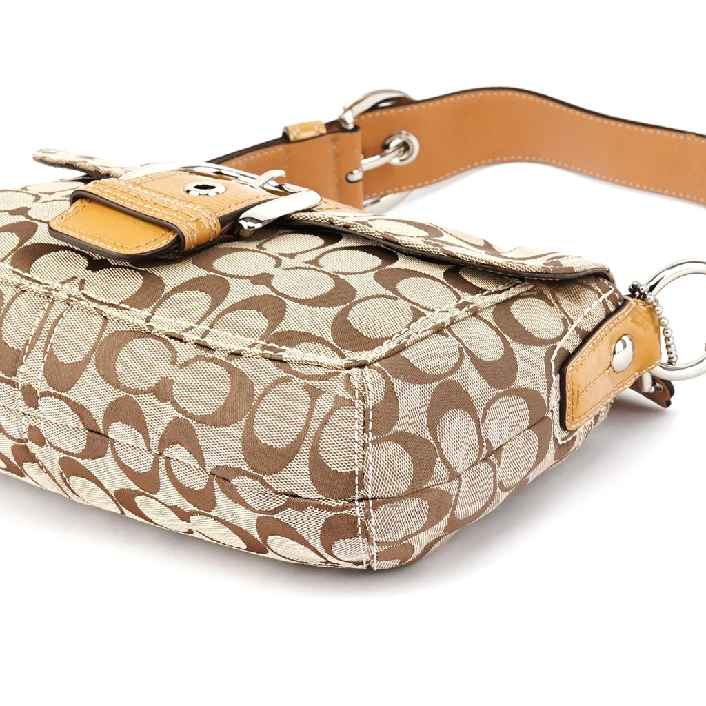 F15668 Beige Signature Soho Shoulder Bag