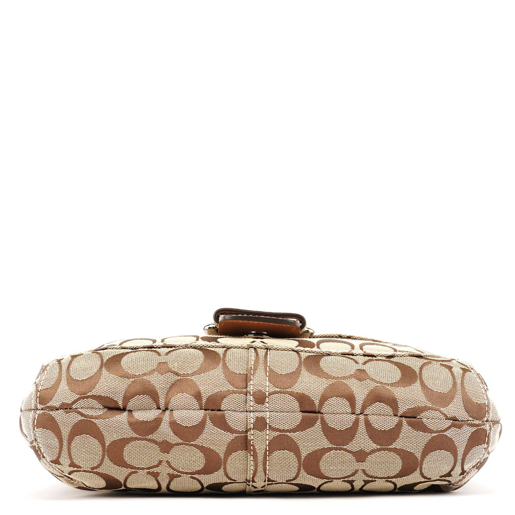 F15668 Beige Signature Soho Shoulder Bag