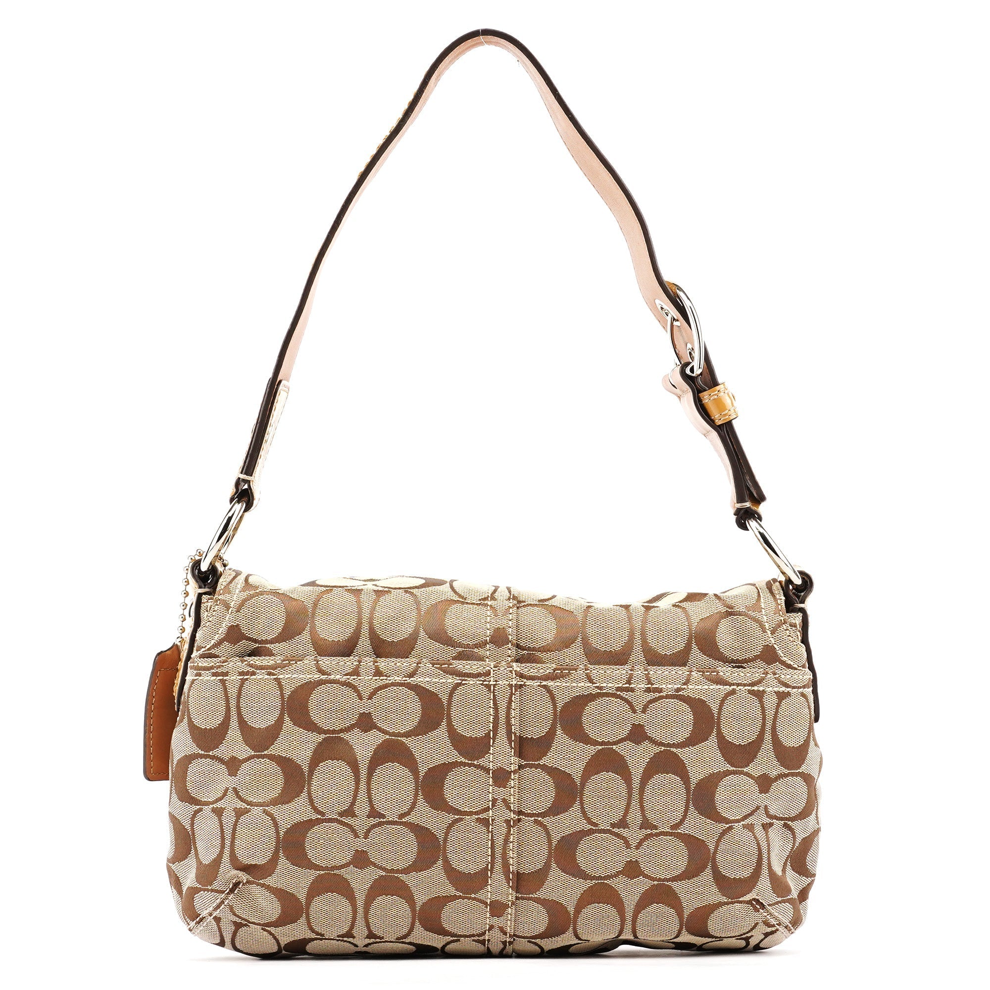 F15668 Beige Signature Soho Shoulder Bag
