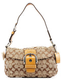 F15668 Beige Signature Soho Shoulder Bag