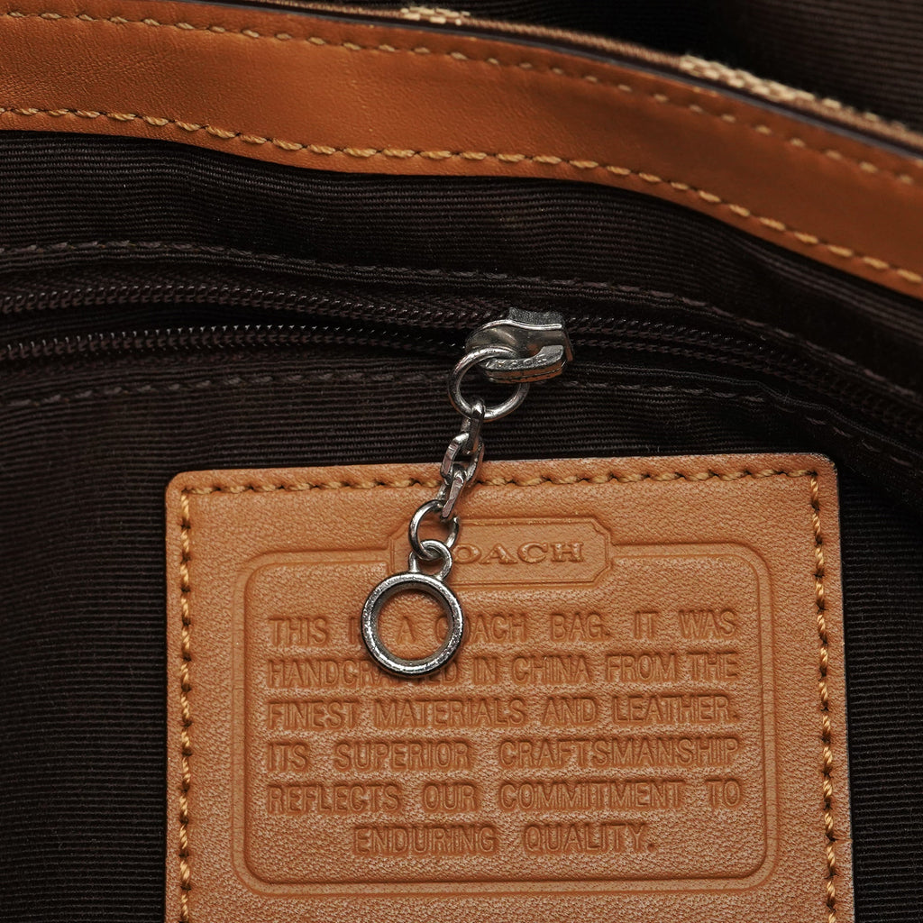 F15668 Beige Signature Soho Shoulder Bag