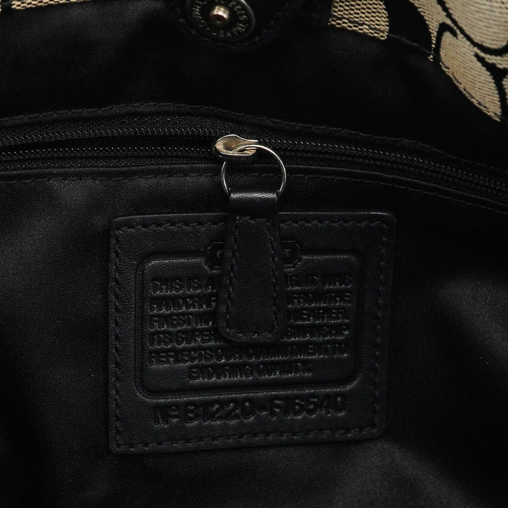 F16540 Grey Turnlock Tote Bag