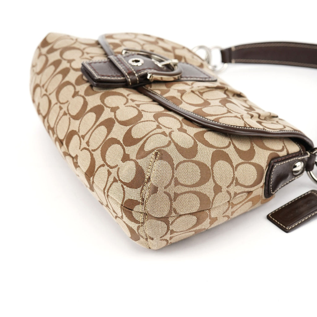 F17093 Beige Brown Soho Shoulder Bag